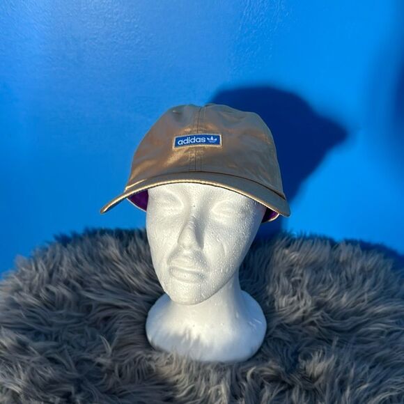Adidas Gold Logo Baseball Cap Adjustable Hat Unisex Athletic Streetwear - Picture 1 of 5
